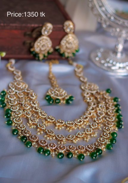 Pearl Kundan Design Necklace Set